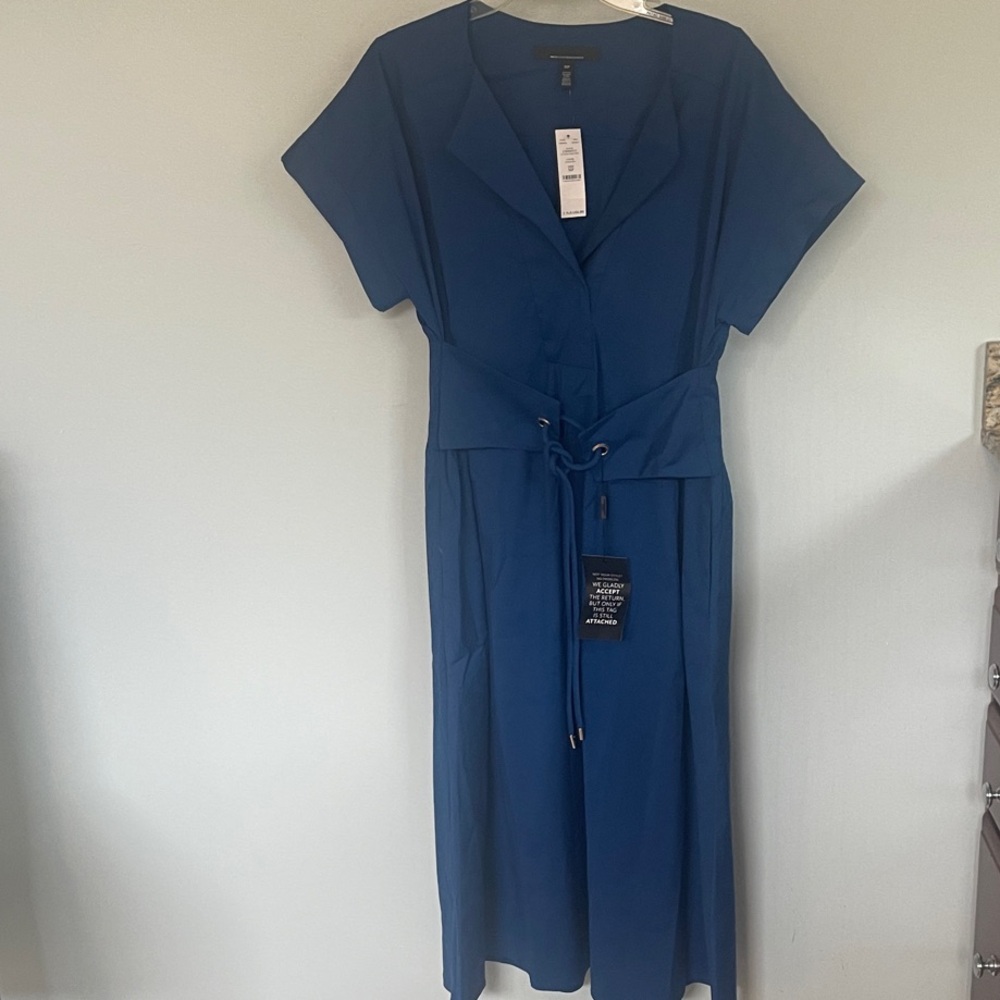 White House Black Market Teal Midi Dress
